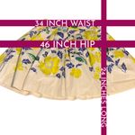 Talbots RSVP BY WHITE, YELLOW, BLUE & GREEN COTTON FLORAL TWILL SKIRT (12P) Photo 10