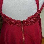 Luxxel  Deep Red Floral Halter Dress Photo 7