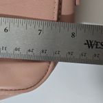 American Eagle Outfitters Italian Leather Crossbody Bag Blush Pink Tassel Boho Photo 5