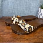 Dr Scholls The Original Sandal Size 8 Wood Platform Slide Leopard Buckle Retro Brown Photo 4