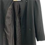 Jill Jr. MEDIUM American VINTAGE 70s Black Wool Blend Opera Over Trench Coat Photo 6