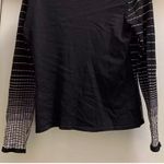 Caslon  Black and White Striped Top Medium M Long Sleeve Versatile Office Party Photo 4