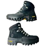 Timberland Womens Vibram Euro Hiker Boot Size 9 NEW Hike Outdoor Camp Mountain Black Photo 3