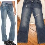 Apt. 9  Studded fold Down pocket bootcut jeans Photo 1