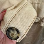 Free People Ivory Ecru Eisenhower Button Up Jean Jacket Small Photo 7