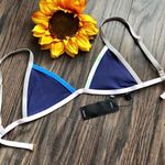 Tavik swim TAVIK JETT ColorBlocked Cobalt Bikini Top LARGE Photo 5