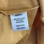 Universal Standard  Womens Long Sleeve V-Neck Tee In Honey Mustard 4XS 00 Photo 4