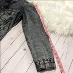 JOYRICH hooded acid wash denim jean gray jacket S Black Photo 13