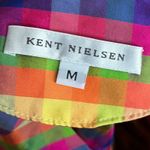 Kent Nielsen Multicolor Plaid Sleeveless Button Up Top Colorful Size M Size M Photo 5