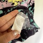 Talbots yellow purple black green colorful button down cardigan women's M Photo 4