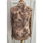 Violet+Claire  Women's‎ Crinkle Button Up Blouse Size Size Medium Browns Retro Photo 4