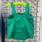 Vintage 80s Mary Kay Navy Blue Green Blazer Slinky Blouse and Tank Set 2P Photo 6