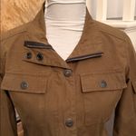 Aether Amelia Military Jacket Brown Utility Moto Field Coat Size 1 Green Photo 1