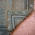 Vintage Feels Like 100% Silk Hand Rolled Scarf Smells Must/Perfume No Tags gray Photo 1