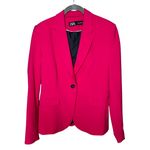 ZARA  Hot Pink Blazer Size 6 Jacket Single Button Photo 1