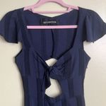 Reformation Reformed by  Fauna Midnight Blue Cutout boho Maxi Dress size small Photo 3