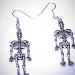 Skeleton Dangle Earrings Halloween Costume 🎃 Photo 0