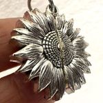 Silver tone you are my sunshine flower pendant necklace Photo 10