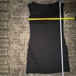 Max Mara Weekend Women’s Size S Black Tie Neck Sleeveless Sheath Fleece Dress Photo 7