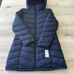 Charter Club  Packable 3/4 Length Puffer Hooded Jacket Marine L NWT Photo 8