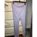SKIMS  size 3X  lace pointelle logo leggings NWT lavender purple lace trim Photo 6