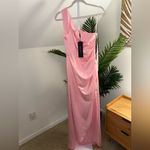 Elliatt Biarritz Gown maxi one shoulder pink Small NWT! Photo 5