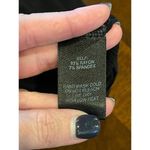 Lulus  Mercurio Black‎ Loose Ribbed Drop Shoulder Long Sleeve Top Size S Photo 7