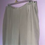 Vintage Galinda Wang Size 12 100% Silk Trouser Pants White Photo 1