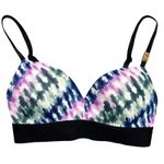 Victoria's Secret Victoria Secret Pink Wear Everywhere Push Up Wireless Bra 32 C Blue Tie Dye Photo 0