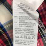 J.Crew Women’s Plaid Ruffle Trim Neckline Long Sleeve Button-Up Shirt Photo 9