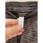 Lululemon Shorts Womens 10 Tall Black White Stripe Tracker Athletic Running Photo 2