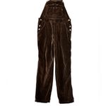 Jordache  Vintage 90s Y2K Carpenter Overalls Chocolate Velvet Fall Size 7/9 M Photo 5