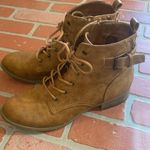 G by Guess Guess Gabree tan lace up ankle booties Photo 3