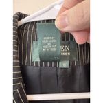 Ralph Lauren Lauren Black & Cream Striped Wool Blend Blazer Women Sz 16 Classic Photo 6