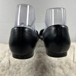 Isaac Mizrahi New York Black Pointed Toe D'Orsay Flats Vegan Perforated Size 8.5 Photo 3