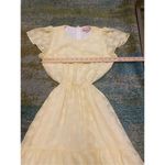 Show Me Your Mumu Merrit Cut Out Mini Dress Yellow Small Short sleeve Floral Photo 10