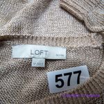 Loft New! short sleeve metalic thread sweater top, women size SP Photo 9