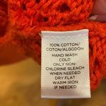 Ann Taylor Loft Orange Crochet Cardigan Oversized  Open Front Knit Photo 4