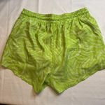 Juicy Couture  Y2K Sport Neon Green Zebra Print Mesh Shorts Women’s Medium Lined Photo 1