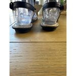 B.O.C. Size 6 Floral Sandals With Buckle Strap Slip On Comfortable Sandals Black Photo 4