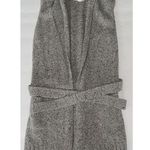 Athleta Wool Blend Sweater Vest Sz XXS Gray Belted Cardigan Sleeveless Collared Photo 0