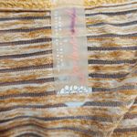 Free People  Movement Stripes Keyhole Back Cropped Top Tan Side Tie Size Small Photo 10