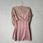 Olivia Blu  Skirt Womens M Rose Pink Lace Midi‎ Skirt Romantic Vintage Girly Photo 2