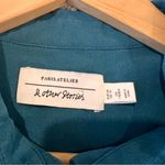 & Other Stories & Other Stories Green Notched Collar Long Sleeve Shirt Photo 9