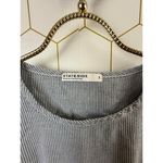 Stateside from Anthropologie Blue Stripe 100% Supima Cotton Top - Size - Small Photo 3