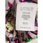 CAbi Eden Multicolor Floral Print Short Sleeve Faux Wrap V-Neck Top Size Small Photo 6