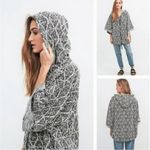 Free People  Santa Fe Jacquard Zippered Kimono Hoodie Size Small Photo 3
