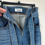 Reformation  Jeans Womens 28 Yasmin Belted High Rise Straight Leg Blue Denim Photo 5