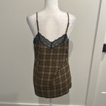 Allison Joy NWT Evereve  Plaid Lace Cami Sz M Photo 2