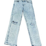 Kendall + Kylie The Icon High Rise Straight Leg‎ Distressed Jeans Size 5/27 Blue Photo 0